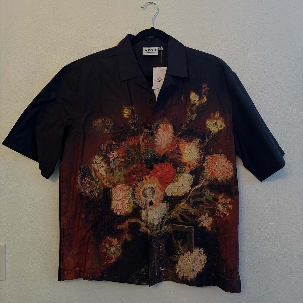 Topman Van Gogh flowers shirt